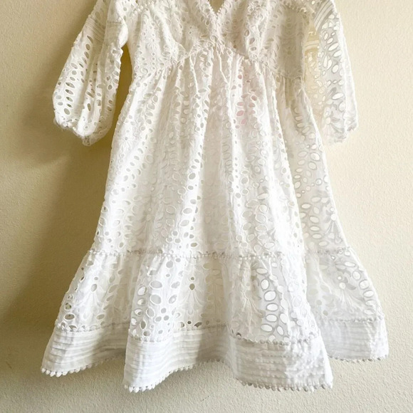 Lilly Pulitzer New Lucinda Dress Resort White Petal Eyelet Size 6 - Picture 6 of 13